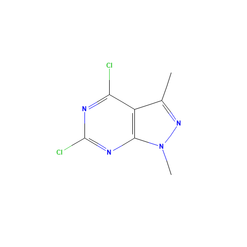 1072895-86-3 4,6-DICHLORO-1,3-DIMETHYL-1H-PYRAZOLO[3,4-D]PYRIMIDINE chemical structure