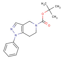 1075729-08-6 5-Boc-1-Phenyl-1,4,6,7-tetrahydropyrazolo[4,3-c]pyridine chemical structure