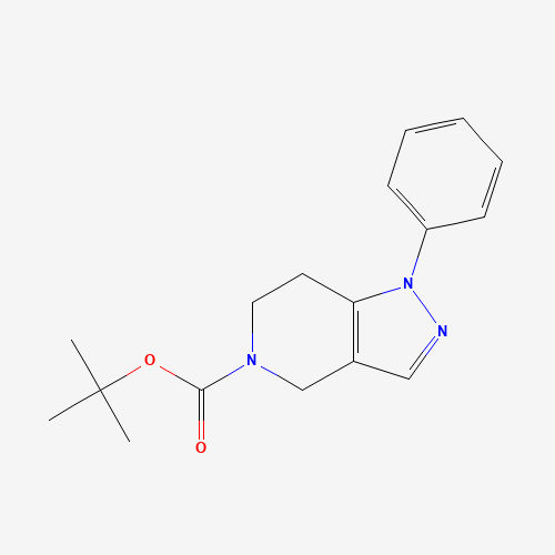 1075729-08-6 5-Boc-1-Phenyl-1,4,6,7-tetrahydropyrazolo[4,3-c]pyridine chemical structure