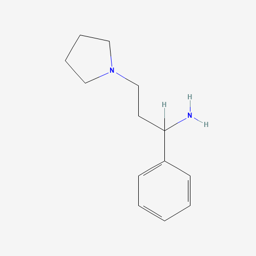 113640-37-2 1-PHENYL-3-(PYRROLIDIN-1-YL)PROPAN-1-AMINE chemical structure