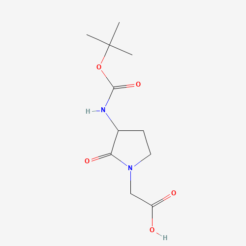 116339-45-8 2-(3-(TERT-BUTOXYCARBONYLAMINO)-2-OXOPYRROLIDIN-1-YL)ACETICACID chemical structure