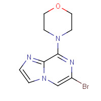 117718-93-1 6-BROMO-8-MORPHOLINOIMIDAZOL[1,2-A]PYRAZINE chemical structure