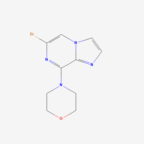 117718-93-1 6-BROMO-8-MORPHOLINOIMIDAZOL[1,2-A]PYRAZINE chemical structure