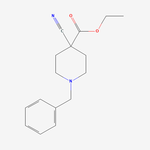 123730-67-6 1-BENZYL-4-CYANO-4-PIPERIDINECARBOXYLIC ACID ETHYL ESTER chemical structure