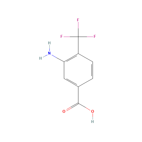 125483-00-3 3-AMINO-4-(TRIFLUOROMETHYL)BENZOIC ACID chemical structure
