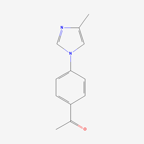 142161-53-3 1-(4-(4-Methyl-1H-imidazol-1-yl)phenyl)ethanone chemical structure