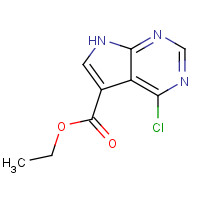 144927-57-1 ethyl 4-chloro-7H-pyrrolo[2,3-d]pyrimidine-5-carboxylate chemical structure