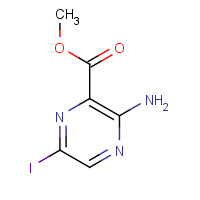 1458-16-8 3-AMINO-6-IODOPYRAZINE-2-CARBOXYLIC ACID METHYL ESTER chemical structure