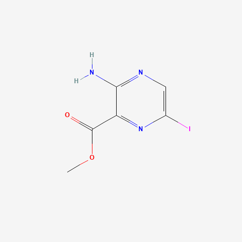 1458-16-8 3-AMINO-6-IODOPYRAZINE-2-CARBOXYLIC ACID METHYL ESTER chemical structure