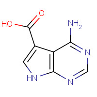 1488-48-8 4-amino-7H-pyrrolo[2,3-d]pyrimidine-5-carboxylic acid chemical structure