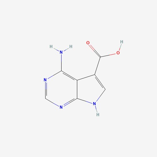 1488-48-8 4-amino-7H-pyrrolo[2,3-d]pyrimidine-5-carboxylic acid chemical structure