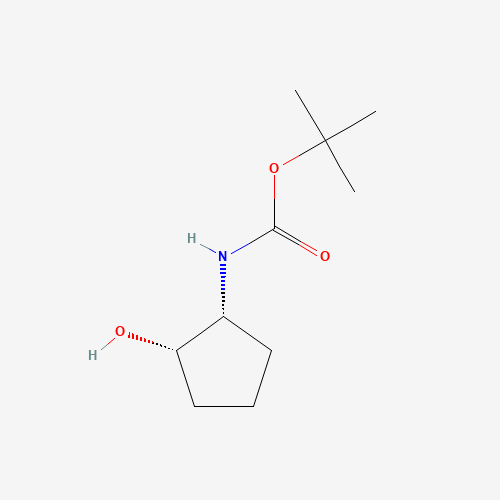 155837-16-4 Carbamic acid,(2-hydroxycyclopentyl)-,1,1-dimethylethyl ester,cis-(9CI) chemical structure