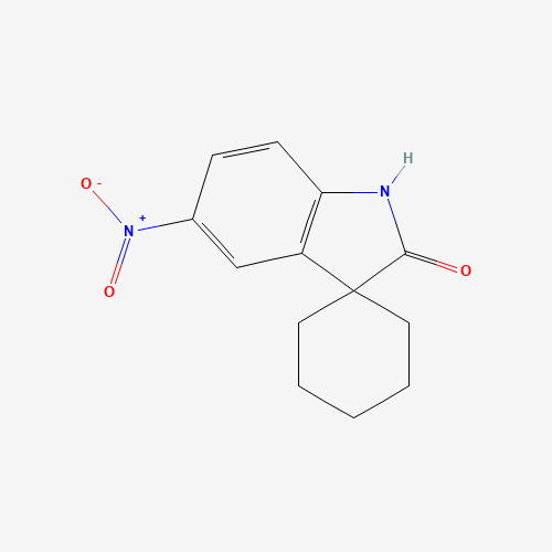 156232-54-1 1,3-Dihydro-5-nitro-3-spirocyclohexaneindol-2-one chemical structure