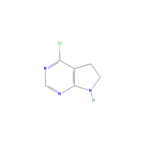16372-08-0 4-chloro-6,7-dihydro-5H-pyrrolo[2,3-d]pyrimidine chemical structure