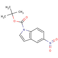 166104-19-4 TERT-BUTYL 5-NITRO-1H-INDOLE-1-CARBOXYLATE chemical structure