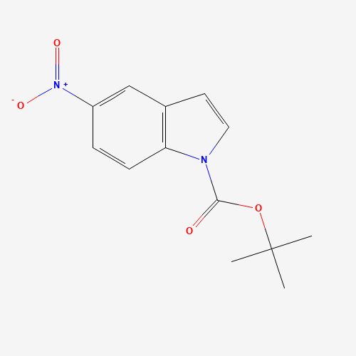 166104-19-4 TERT-BUTYL 5-NITRO-1H-INDOLE-1-CARBOXYLATE chemical structure