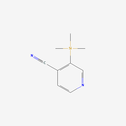 17379-38-3 3-(TRIMETHYLSILYL)PYRIDINE-4-CARBONITRILE chemical structure