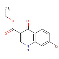 179943-57-8 7-BROMO-4-OXO-1,4-DIHYDRO-QUINOLINE-3-CARBOXYLIC ACID ETHYL ESTER chemical structure