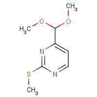 180869-36-7 4-(Dimethoxymethyl)-2-(methylthio)-pyrimidine chemical structure