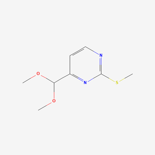 180869-36-7 4-(Dimethoxymethyl)-2-(methylthio)-pyrimidine chemical structure
