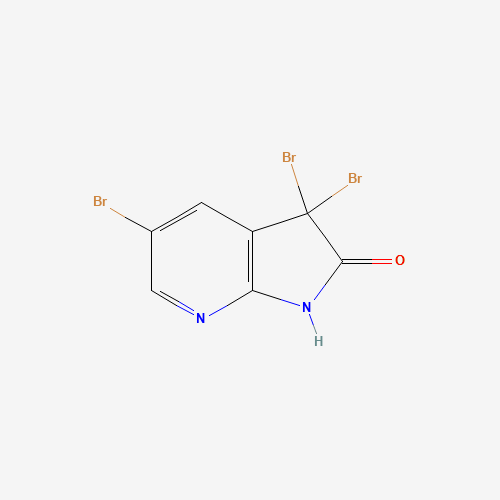 183208-32-4 3,3,5-Tribromo-1H-pyrrolo[2,3-b]pyridin-2(3H)-one chemical structure