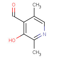 1849-49-6 3-HYDROXY-2,5-DIMETHYLPYRIDINE-4-CARBOXALDEHYDE chemical structure