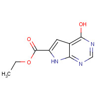 187724-99-8 ethyl 4-hydroxy-7H-pyrrolo[2,3-d]pyrimidine-6-carboxylate chemical structure