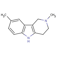 19686-05-6 2,8-Dimethyl-2,3,4,5-tetrahydro-1H-pyrido[4,3-b]indole chemical structure