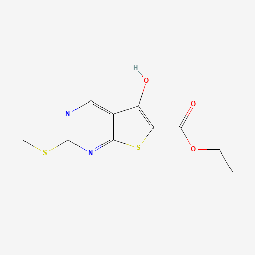 200626-46-6 5-Hydroxy-2-methylsulfanyl-thieno[2,3-d]pyrimidine-6-carboxylic acid ethyl ester chemical structure