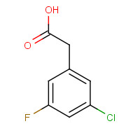 202001-00-1 3-CHLORO-5-FLUOROPHENYLACETIC ACID chemical structure