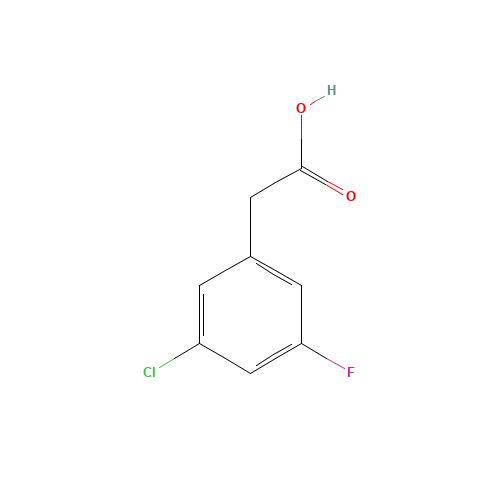 202001-00-1 3-CHLORO-5-FLUOROPHENYLACETIC ACID chemical structure