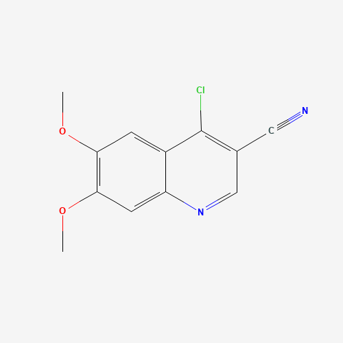 214470-55-0 4-CHLORO-6,7-DIMETHOXY-QUINOLINE-3-CARBONITRILE chemical structure