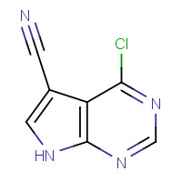 24391-41-1 4-Chloro-7H-pyrrolo[2,3-d]pyrimidine-5-carbonitrile chemical structure