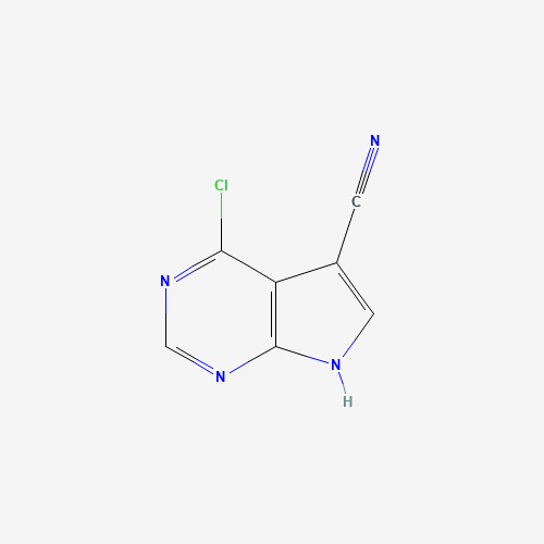 24391-41-1 4-Chloro-7H-pyrrolo[2,3-d]pyrimidine-5-carbonitrile chemical structure