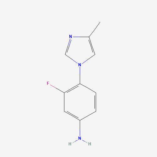 252340-70-8 3-Fluoro-4-(4-methyl-1H-imidazol-1-yl)benzenamine chemical structure