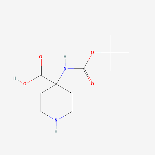 252720-31-3 N-BOC-AMINO-PIPERIDINYL-1,1-CARBOXYLIC ACID chemical structure