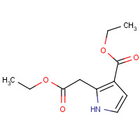 25472-44-0 ETHYL 2-((ETHOXYCARBONYL)-METHYL)-1H-PYRROLE-3-CARBOXYLATE chemical structure