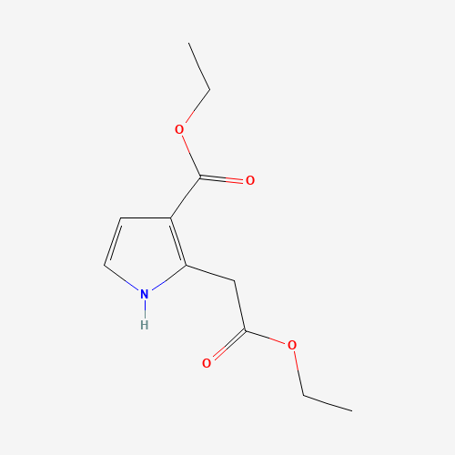 25472-44-0 ETHYL 2-((ETHOXYCARBONYL)-METHYL)-1H-PYRROLE-3-CARBOXYLATE chemical structure