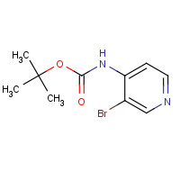 257937-08-9 (3-BROMO-PYRIDIN-4-YL)-CARBAMIC ACID TERT-BUTYL ESTER chemical structure