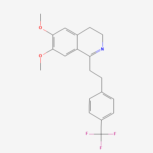 324076-69-9 1-(4-(TRIFLUOROMETHYL)PHENETHYL)-6,7-DIMETHOXY-3,4-DIHYDROISOQUINOLINE chemical structure