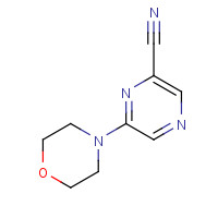 40262-52-0 6-MORPHOLIN-4-YL-PYRAZINE-2-CARBONITRILE chemical structure