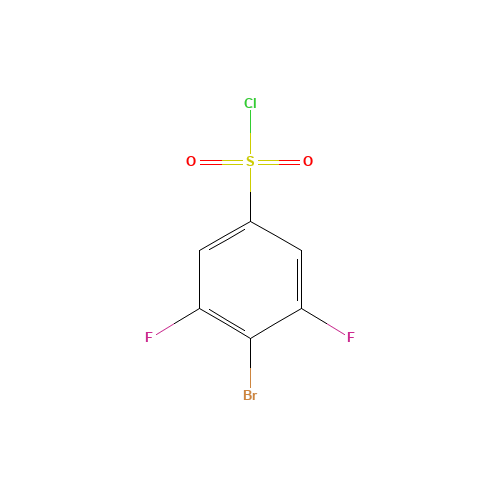 518057-63-1 4-BROMO-3,5-DIFLUOROBENZENESULPHONYL CHLORIDE chemical structure