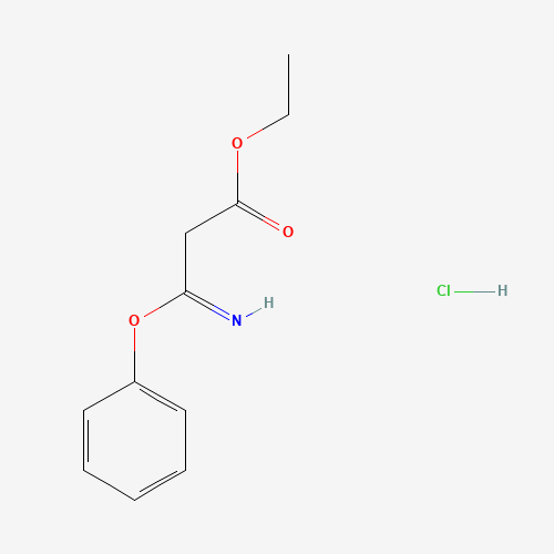 53461-72-6 ETHYL 3-IMINO-3-PHENOXYPROPANOATE HYDROCHLORIDE chemical structure