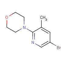 566158-47-2 5-BROMO-3-METHYL-2-(MORPHOLINO)PYRIDINE chemical structure