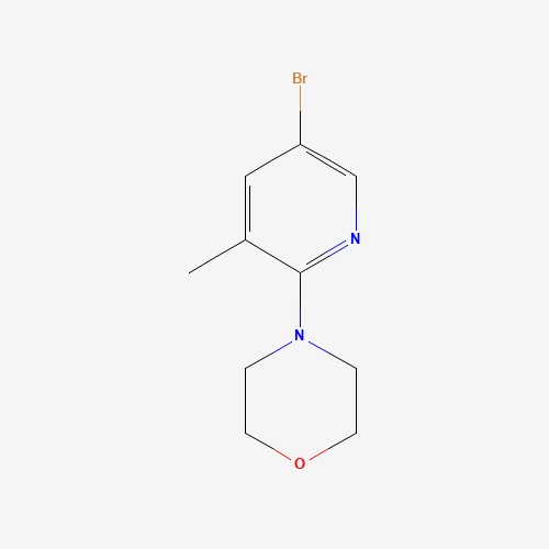 566158-47-2 5-BROMO-3-METHYL-2-(MORPHOLINO)PYRIDINE chemical structure