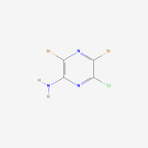 566205-01-4 3,5-DIBROMO-6-CHLOROPYRAZIN-2-AMINE chemical structure