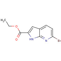 577711-94-5 ethyl 6-bromo-1H-pyrrolo[2,3-b]pyridine-2-carboxylate chemical structure