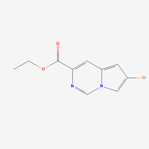 588720-12-1 ethyl 6-bromoH-pyrrolo[1,2-f]pyrimidine-3-carboxylate chemical structure