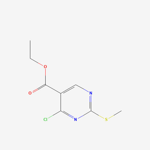 5909-24-0 Ethyl 4-chloro-2-methylthio-5-pyrimidinecarboxylate chemical structure