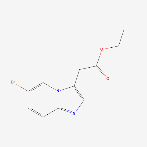 603311-76-8 ethyl 2-(6-bromoH-imidazo[1,2-a]pyridin-3-yl)acetate chemical structure